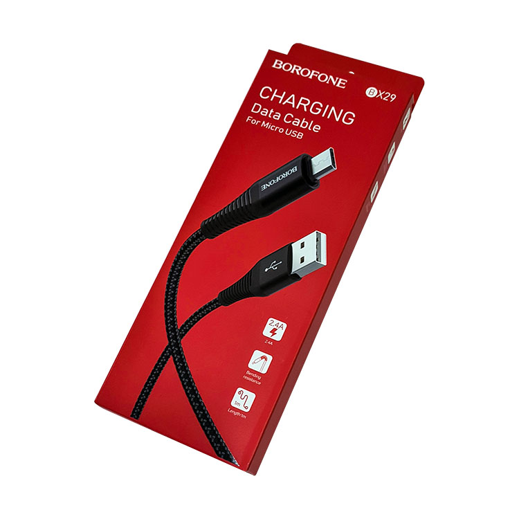 USB- BOROFONE BX29 Endurant Charging Data Cable For Micro