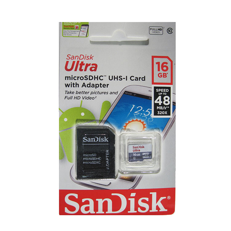SanDisk MicroSDHC 16Gb Class10 Ultra
