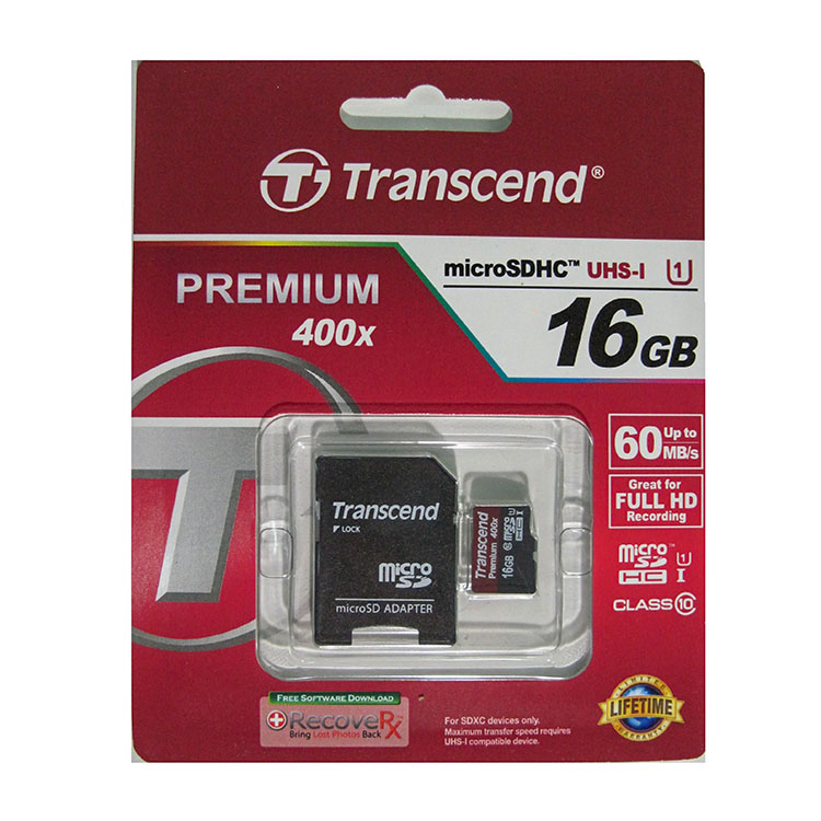 Transcend MicroSDHC 16Gb Cl.10 Premium